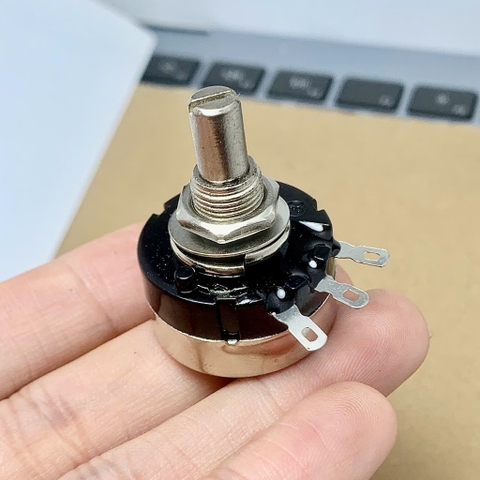 2 cái chiết áp biến trở một vòng núm vặn thang đo RV24YN20S B504 500KR 500Kohm