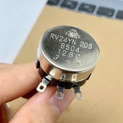 2 cái chiết áp biến trở một vòng núm vặn thang đo RV24YN20S B504 500KR 500Kohm