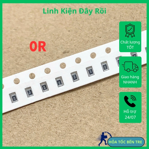 10 cái điện trở dán SMD 0805 0R 0R0 0ohm