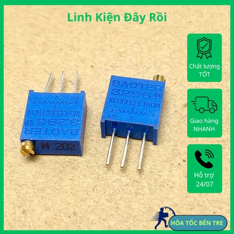 Biến trở chiết áp 202 2KR 2Kohm 3296W