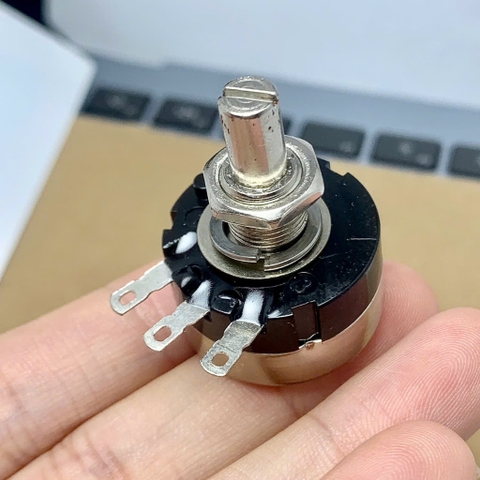 Chiết áp biến trở một vòng núm vặn thang đo RV24YN20S B204 200KR 200Kohm