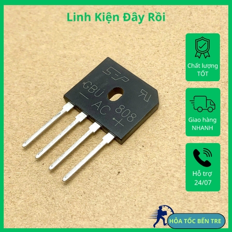 5 cái GBU808 cầu chỉnh lưu diode cầu  800V 8A