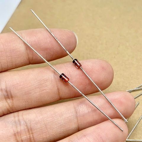 10 cái 1N4733A IN4733A DIODE ZENER 5V1 5.1V 1W DO-41 ST