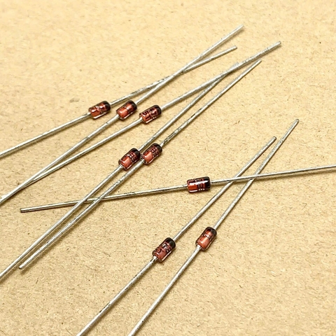10 cái 1N4733A IN4733A DIODE ZENER 5V1 5.1V 1W DO-41 ST