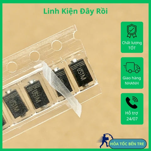 10 cái DIODE US1M diode chỉnh lưu 1000V 1A kiểu chân dán