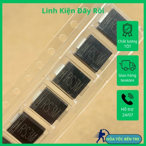 10  cái RS3M DO-214AB diode hồi phục nhanh SMD 1000V 3A