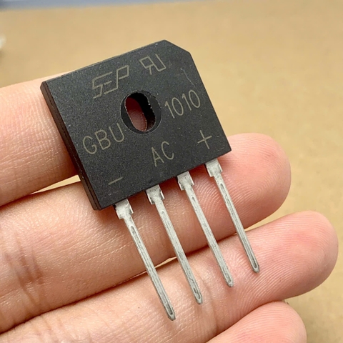 5 cái GBU1010 GBU 1010 cầu chỉnh lưu Diode 1000V 10A chính hãng