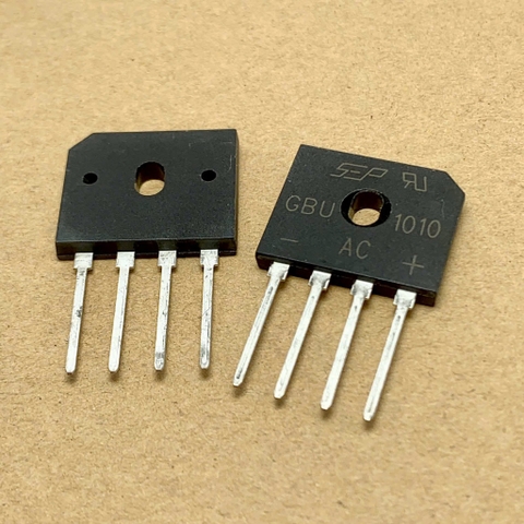 5 cái GBU1010 GBU 1010 cầu chỉnh lưu Diode 1000V 10A chính hãng