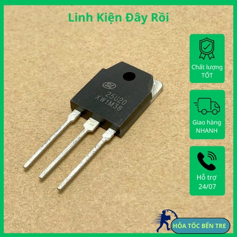 2 cái 25U20 Diode máy hàn biến tần diode hồi phục nhanh 200V 25A