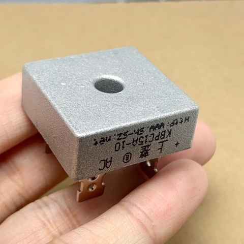 KBPC1510 KBPC 1510 KBPC15A-10 cầu chỉnh lưu Diode 1000V 15A kích thước 28x28mm