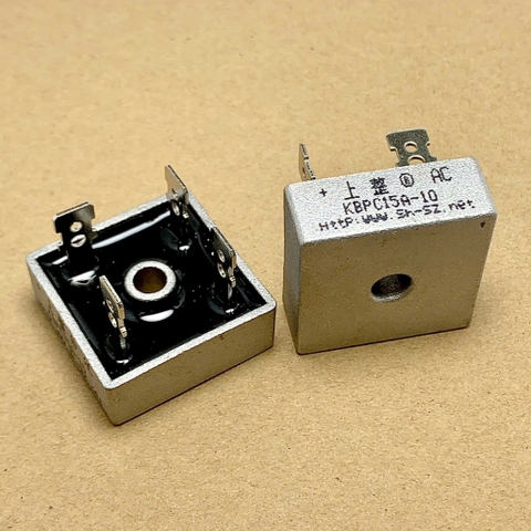 KBPC1510 KBPC 1510 KBPC15A-10 cầu chỉnh lưu Diode 1000V 15A kích thước 28x28mm