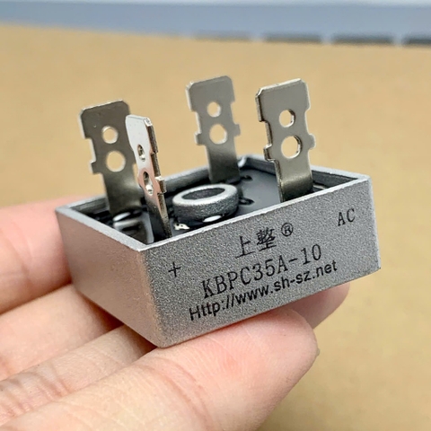 KBPC3510 KBPC 3510 KBPC35A-10 cầu chỉnh lưu Diode 1000V 35A kích thước 28x28mm