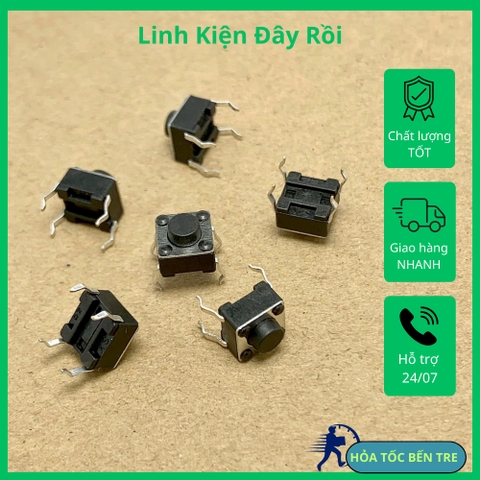 10 cái nút ấn Micro 4 chân kích thước 6x6x5mm