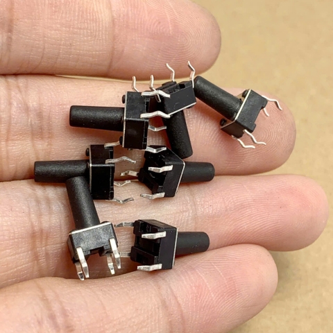 10 cái nút ấn Micro 4 chân kích thước 6x6x11mm