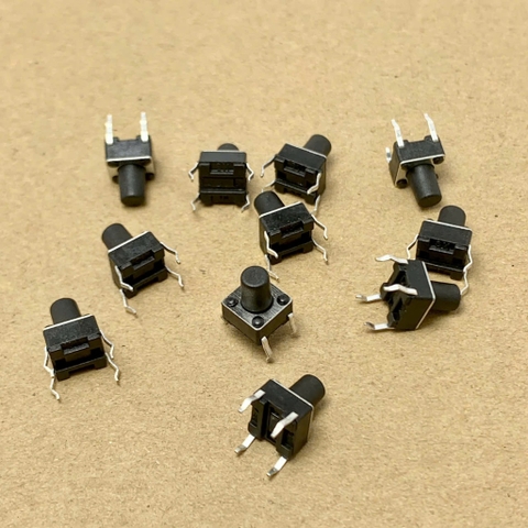 10 cái nút ấn Micro 4 chân kích thước 6x6x8mm