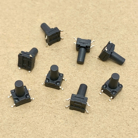 5 cái nút ấn Micro 4 chân chân dán SMD kích thước 6x6x10mm