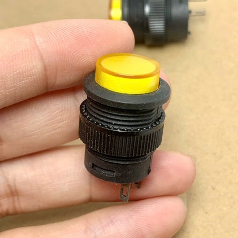 Nút nhấn màu vàng R16-503A/B 3A 250VAC 16mm