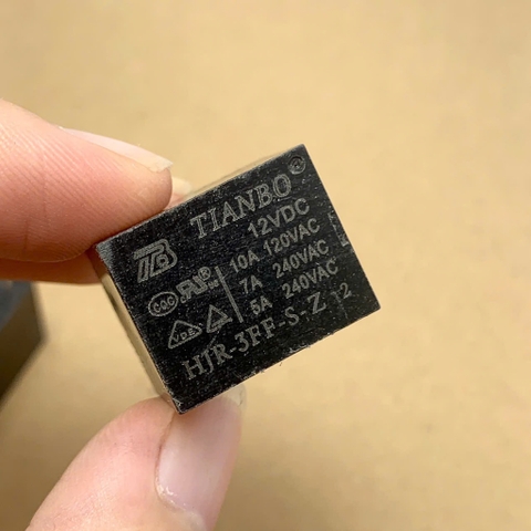 HJR-3FF-S-Z RELAY ROLE 12V 5 chân tải 7A 240VAC
