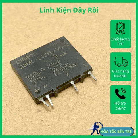 RELAY SSR bán dẫn G3MC-202PL-VD-2 Relay 12VDC tải 250VAC 2A