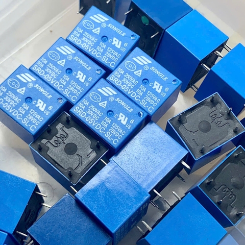 RELAY ROLE SRD 05VDC SL C 5 chân tải 10A 250V nguồn cấp 5VDC