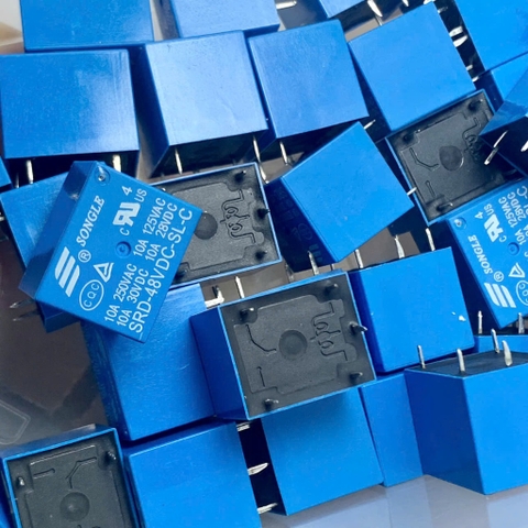 2 cái RELAY ROLE SRD 48VDC 24VDC 12VDC 09VDC 05VDC 03VDC SL C 5 chân tải 10A 250V