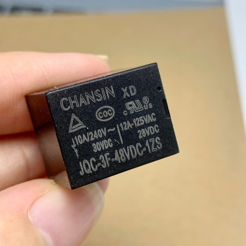 RELAY ROLE JQC-3F-48VDC-1ZS JQC-3F48-VDC-1ZS 5 chân 10A 240V cuộn dây 48VDC 15x15x20mm