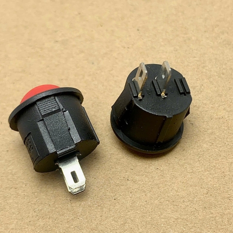 5 cái công tắc tròn ON OFF KCD11 màu đỏ 250V 3A kích thước 15mm