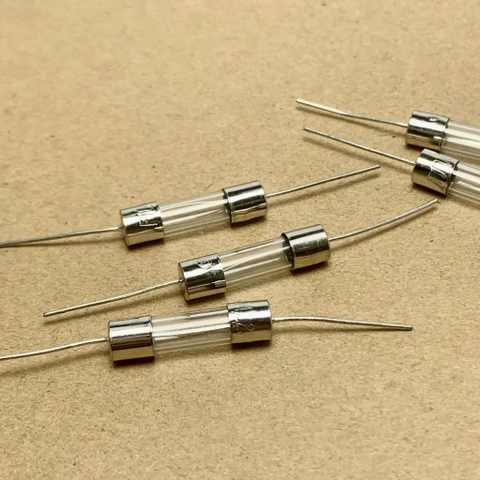 10 cái cầu chì ống thủy tinh 250V 10A chân cắm 5x20mm