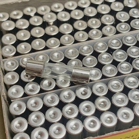 10 cái cầu chì ống thủy tinh 250V 2A kích thước 5x20mm