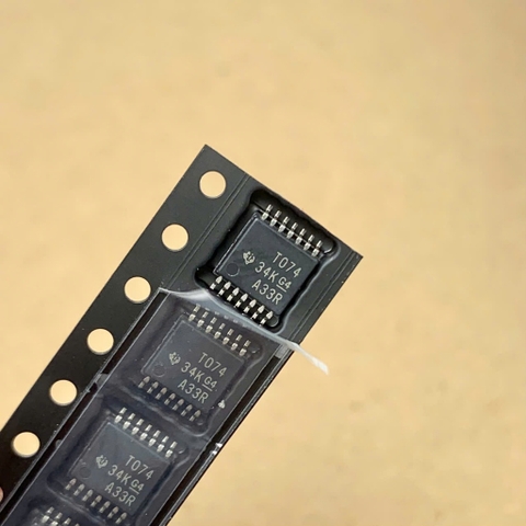 2 cái TL074CPWR T074 IC khuếch đại 4 chiều JFET TSSOP-14 chính hãng