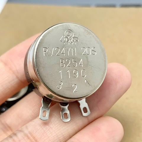 Chiết áp biến trở một vòng núm vặn thang đo RV24YN20S B254 250KR 250Kohm