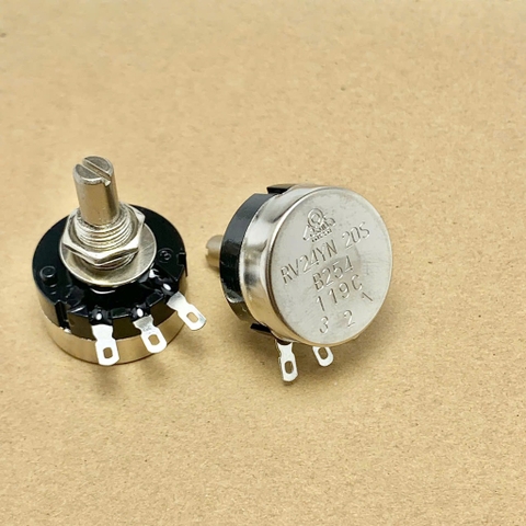 Chiết áp biến trở một vòng núm vặn thang đo RV24YN20S B254 250KR 250Kohm