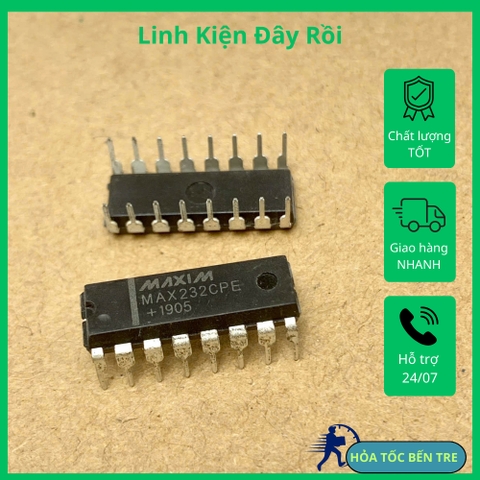 Linh kiện điện tử IC giao tiếp MAX232CPE MAX232EPE DIP-16