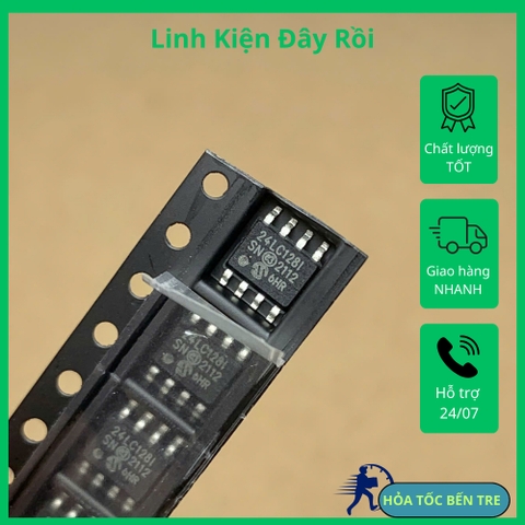 IC nhớ EEPROM 24LC128I 24LC128-I/SN SOP-8