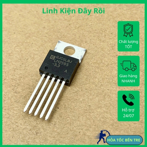 IC nguồn LM2595T-3.3 TO-220-5 ổn định Buck