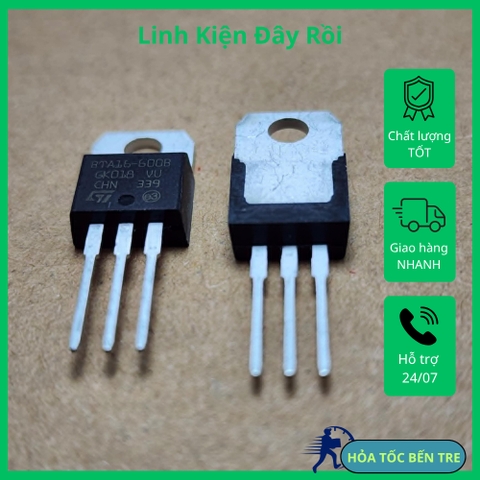 5 cái BTA16-600B BTA16 600B BTA16600B TRIAC 600V 16A TO-220