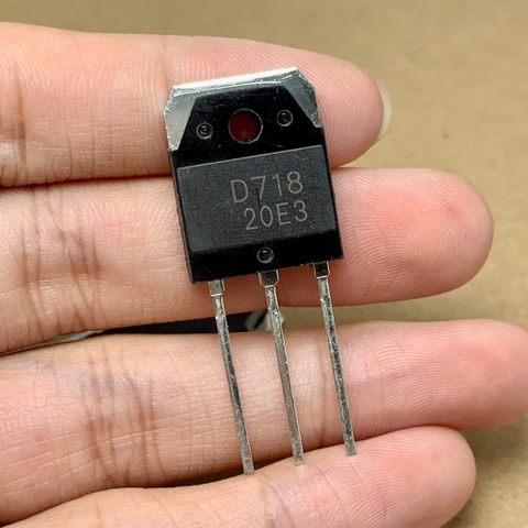 2 cái Sò D718 2SD718 TRANSISTOR 120V 8A 80W TO-3P NPN