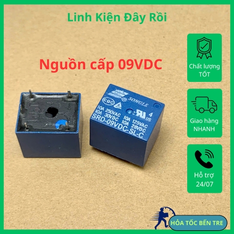 2 cái RELAY ROLE SRD 48VDC 24VDC 12VDC 09VDC 05VDC 03VDC SL C 5 chân tải 10A 250V