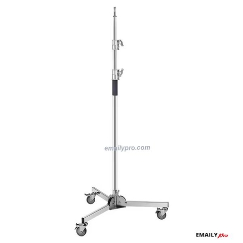 Chân đèn INOX EM-330T Với Bánh Xe E.PRO