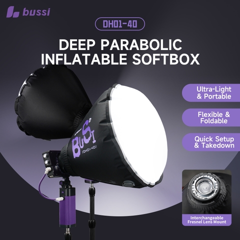 Softbox Bơm Hơi Deep BUSSI DH01-40 Fresnel – Thiết Lập Siêu Tốc Ngoài trời