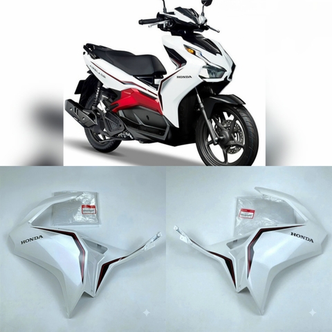 Mặt Nạ Trước *Nhb35*, Yếm trước, Bửng Air Blade 125 2020 trắng - 64500-K1G-V00ZA/ 64600-K1G-V00ZA
