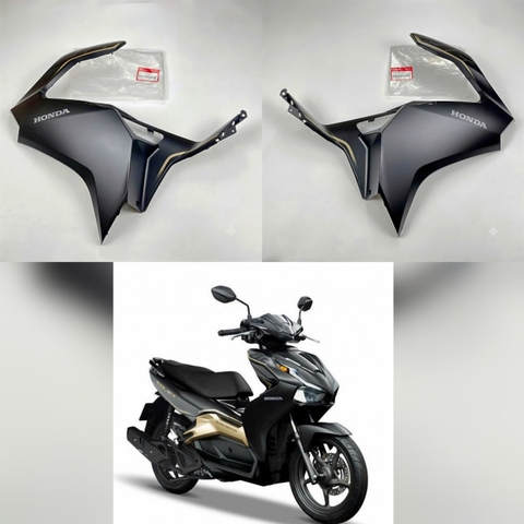 Mặt Nạ Trước *Nha76M*, Yếm trước, Bửng Air Blade 125 2020 đen mờ - 64500-K1G-V10ZA/ 64600-K1G-V10ZA