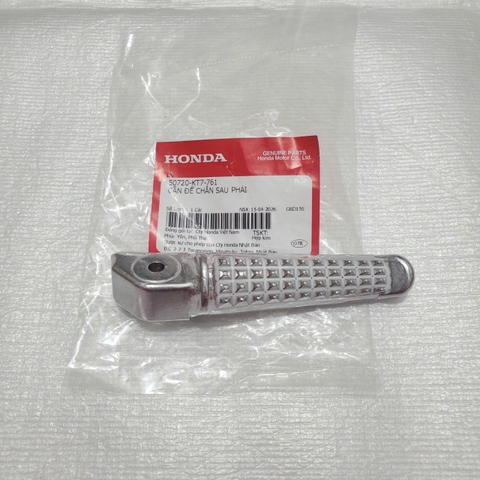 Cần để chân sau, Cục nhôm gác chân sau Sonic 150, Winner 150, Winner X phải - 50720-KT7-761