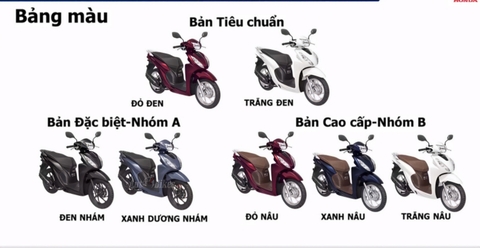 Dàn sơn Vision 110 (2021-2026) (15 chi tiết)