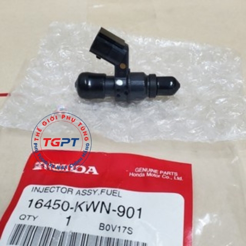 Bộ phun nhiên liệu, kim phun PCX 125 đời đầu /16450-KWN-901 ( sử dụng chung được cho AB 110 2009-2010, Lead 110, SCR )