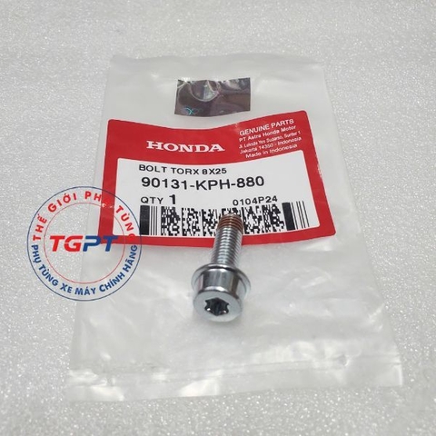 Ốc bắt heo dầu lục giác bông (8*25) gắn nhiều dòng xe (Vario, Sonic, ADV, PCX 150, Scoopy...) /90131-KPH-880