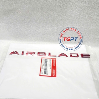 Tem ốp sườn, Tem chữ nổi xe Air Blade 2022+ đỏ /86835-K2Z-V70ZA