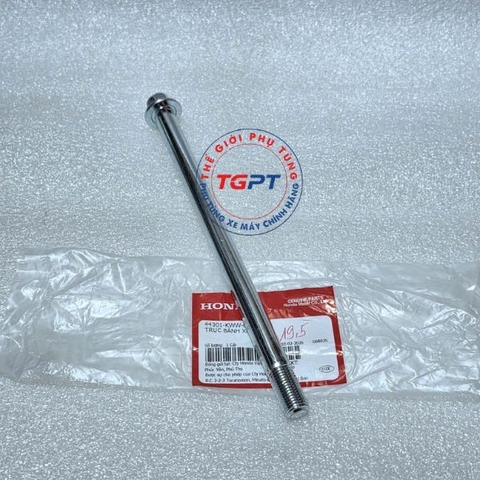 Trục bánh trước Wave S110, RS 110 (2012-2013), Future 125, SH mode ABS, W Blade, Alpha 110, RSX 110 (2012-2023), Vision 2021 mâm 5 cây - 44301-KWW-640