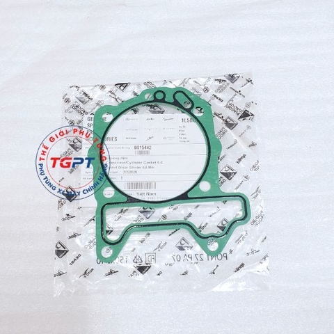 Gioăng đệm, ron chân lòng Vespa 3V (0.6mm) LX, Fly, Liberty, GTS, Prima, Sprint, S, 946 (ie) (2012-2018) - B015442
