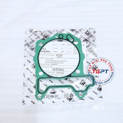 Gioăng đệm, ron chân lòng Vespa 3V (0.4mm) LX, Fly, Liberty, GTS, Prima, Sprint, S, 946 (ie) (2012-2018) - B015441